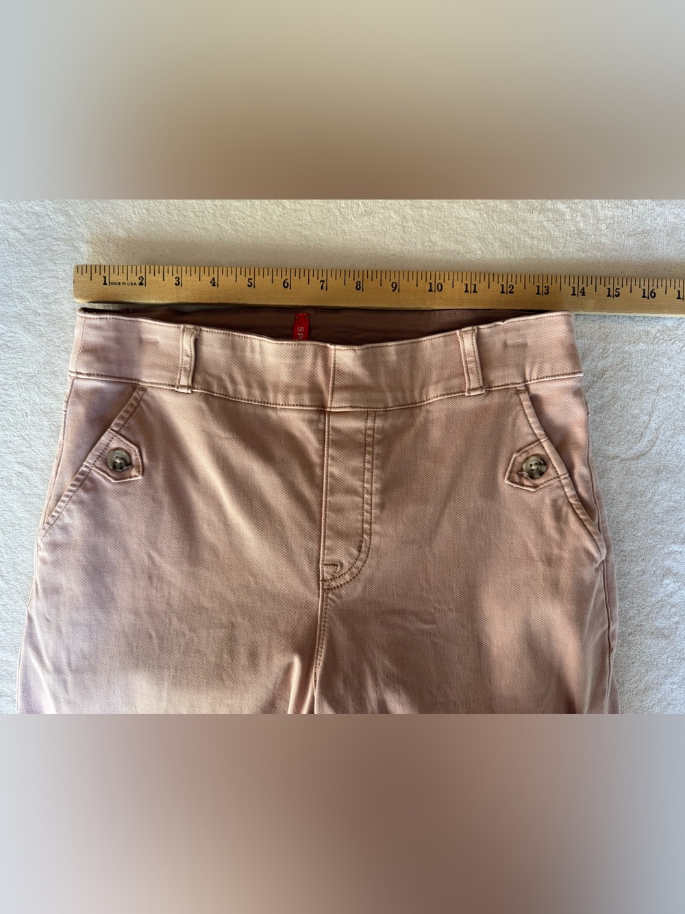 Spanx Muave Twill Cropped Wide-Leg Pants - Picture 8 of 12
